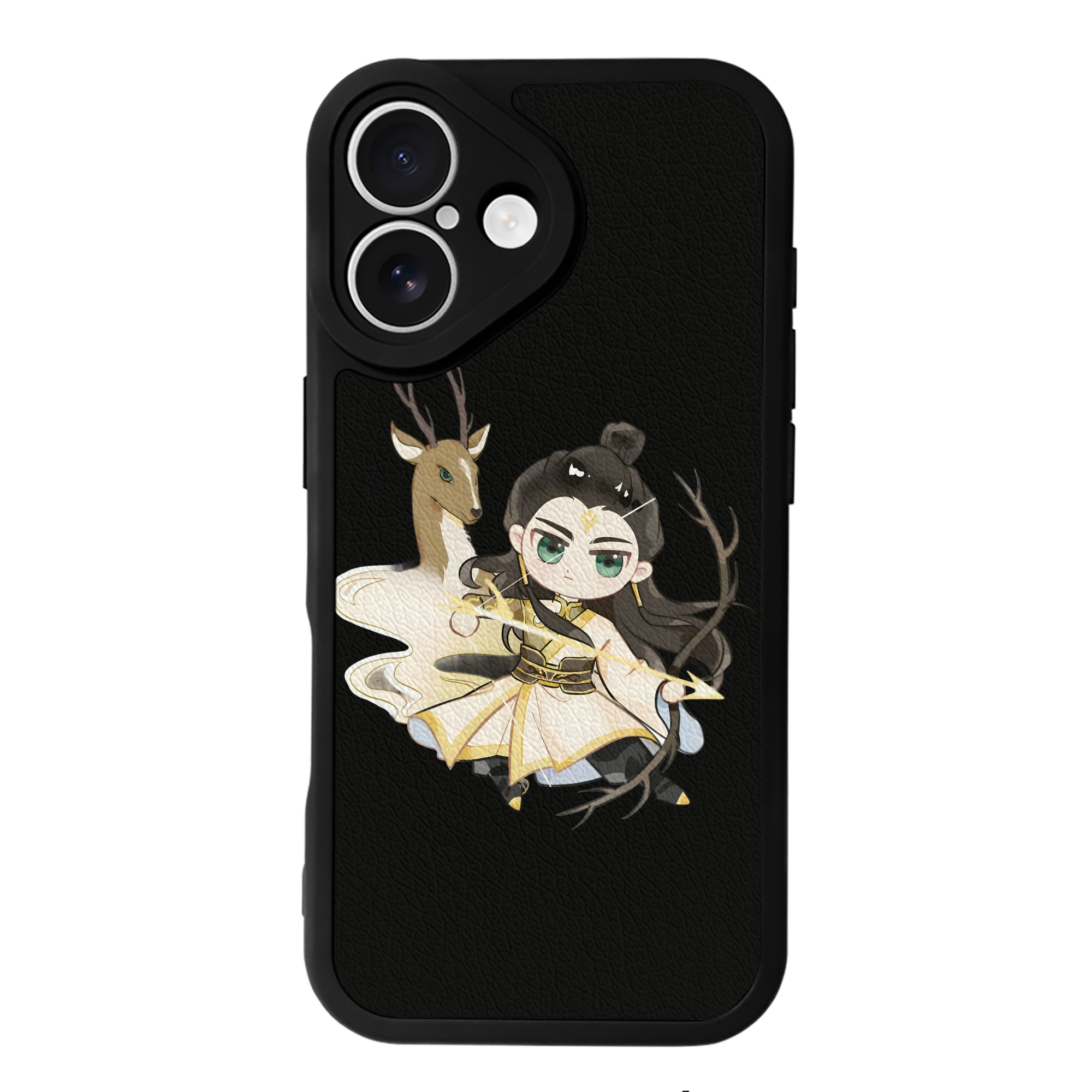 （画像用） Ne Zha 2 ナタ 魔童の大暴れ 【iPhone 16シリーズ対応】シリコンスマホケース（レザー調） 材質：シリコン